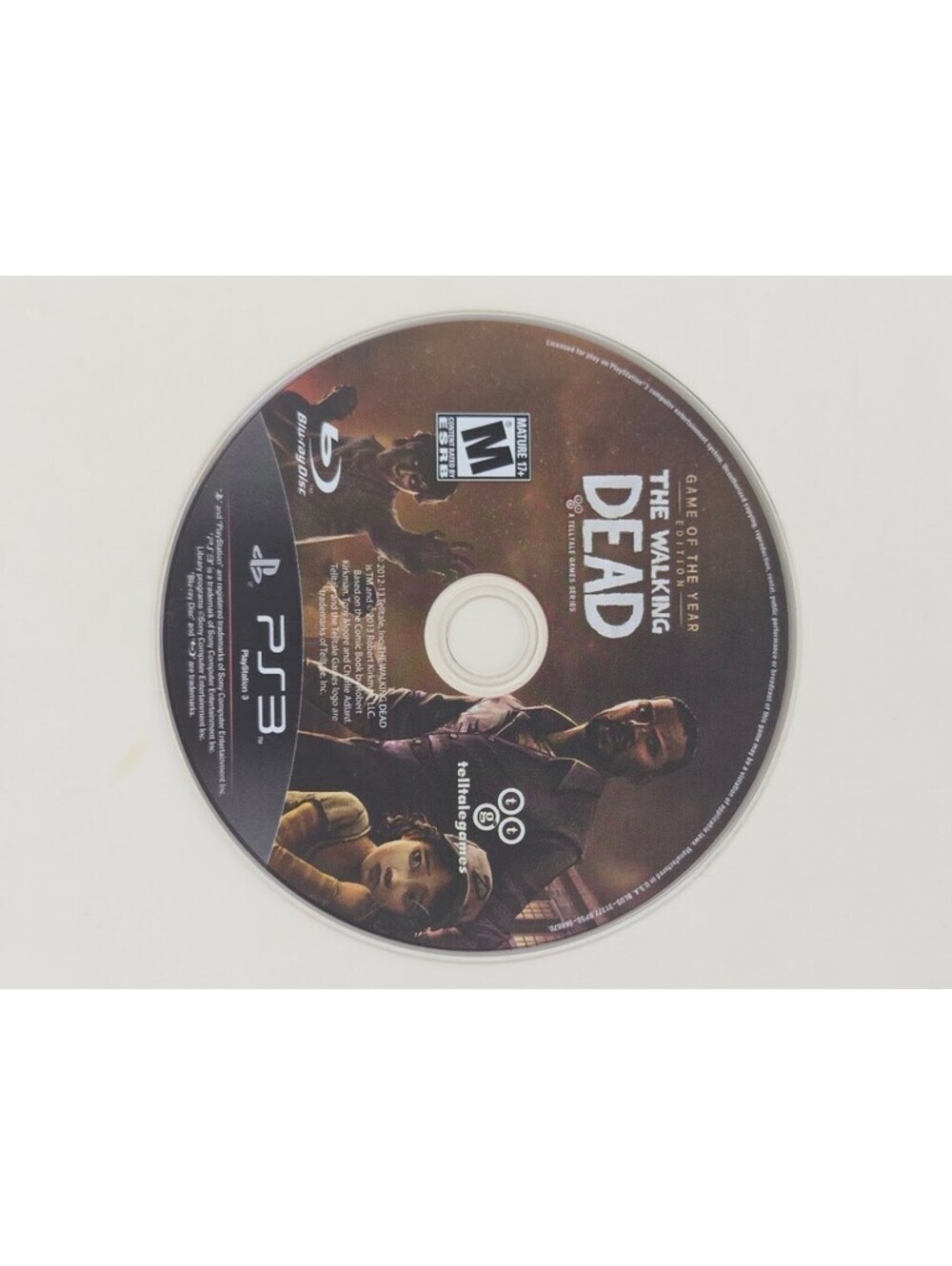 The Walking Dead Game of the Year PS3 Game Disc Only Telltale Games